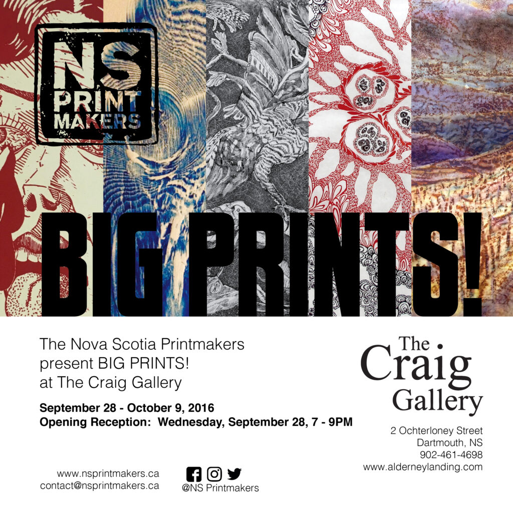 NS Printmakers present BIG PRINTS! at the Craig Gallery