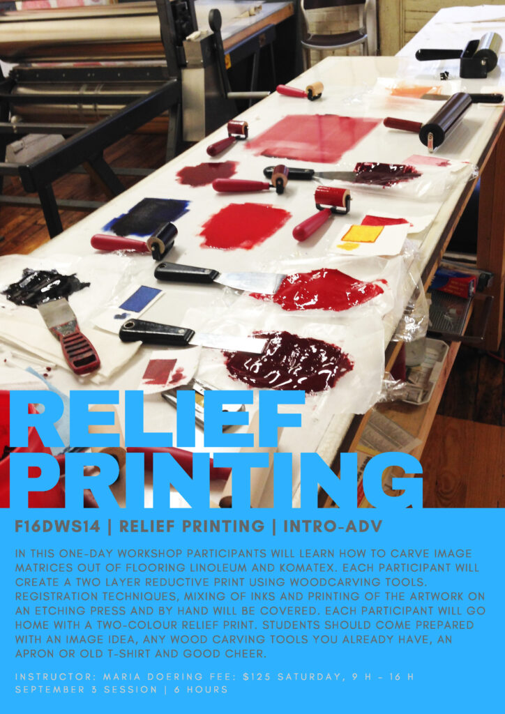 Relief Printmaking Workshop at OSA