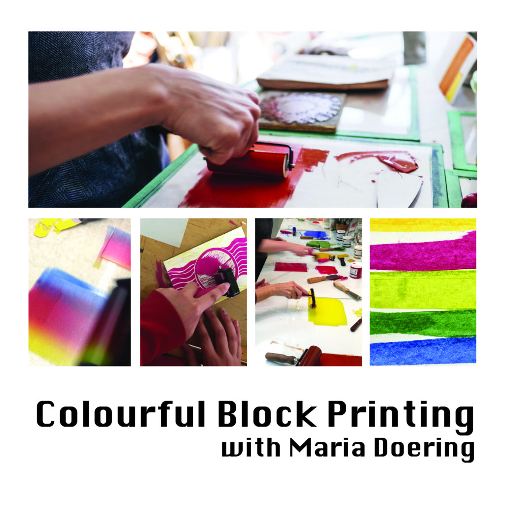 Artist and Printmaker Maria Doering is offering a Colourful Block Printing workshop from Julie Rosvall's studio in the Gaspereau Valley